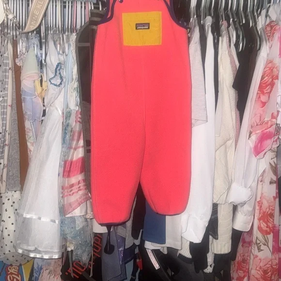 Patagonia Pink and Yellow Kids One Piece Bodysuit - Picture 2 of 3